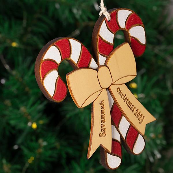 Candy Cane Ornament - Personalized